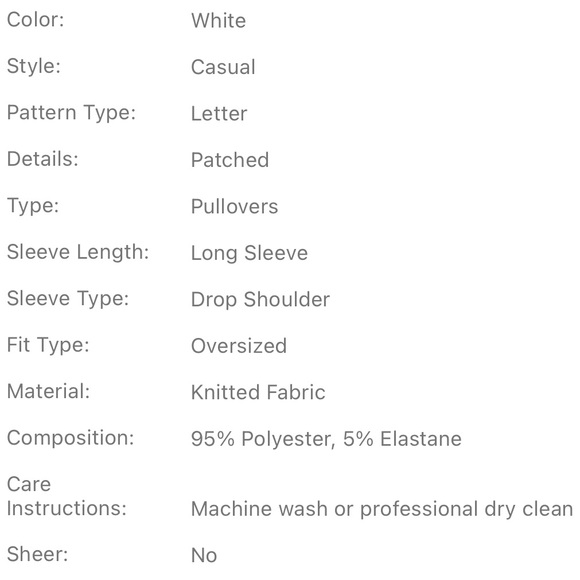 SHEIN Plus letter graphic sweatshirt - Picture 5 of 6